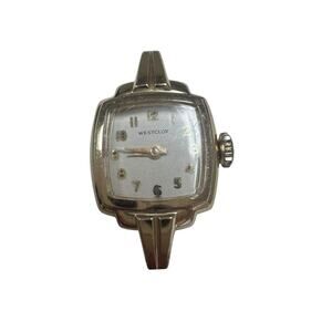Vintage Westclox Women’s Gold Tone Watch Model 745 Quartz FOR PARTS Repair